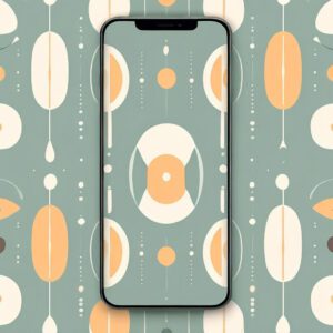 Mid century modern wallpaper for iPhone