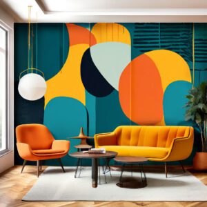 Mid century modern wallpaper for iPhone