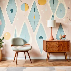 Mid century modern wallpaper for iPhone