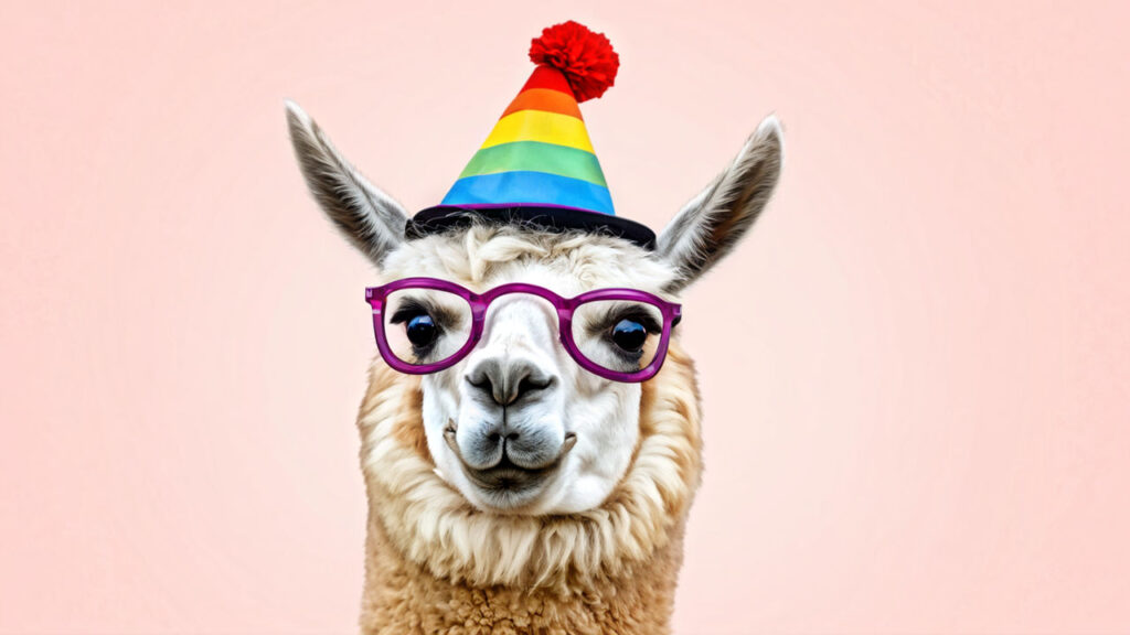 instagram profile picture featuring a llama wearing a humorous hat such as a top hat or fez and do 1 Illustrate a funny pfp for Instagram showing a llama with a quirky hat and glasses