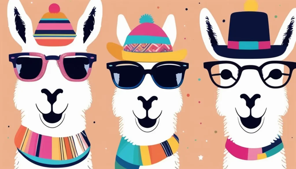 pixlr image generator eba1b2d0 f343 471a 925b fd2aadafbcc2 Illustrate a funny pfp for Instagram showing a llama with a quirky hat and glasses